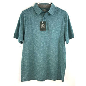 G.H. Bass & Co Men's Small Dragonfly Heather Polo Shirt Workwear Sportswear